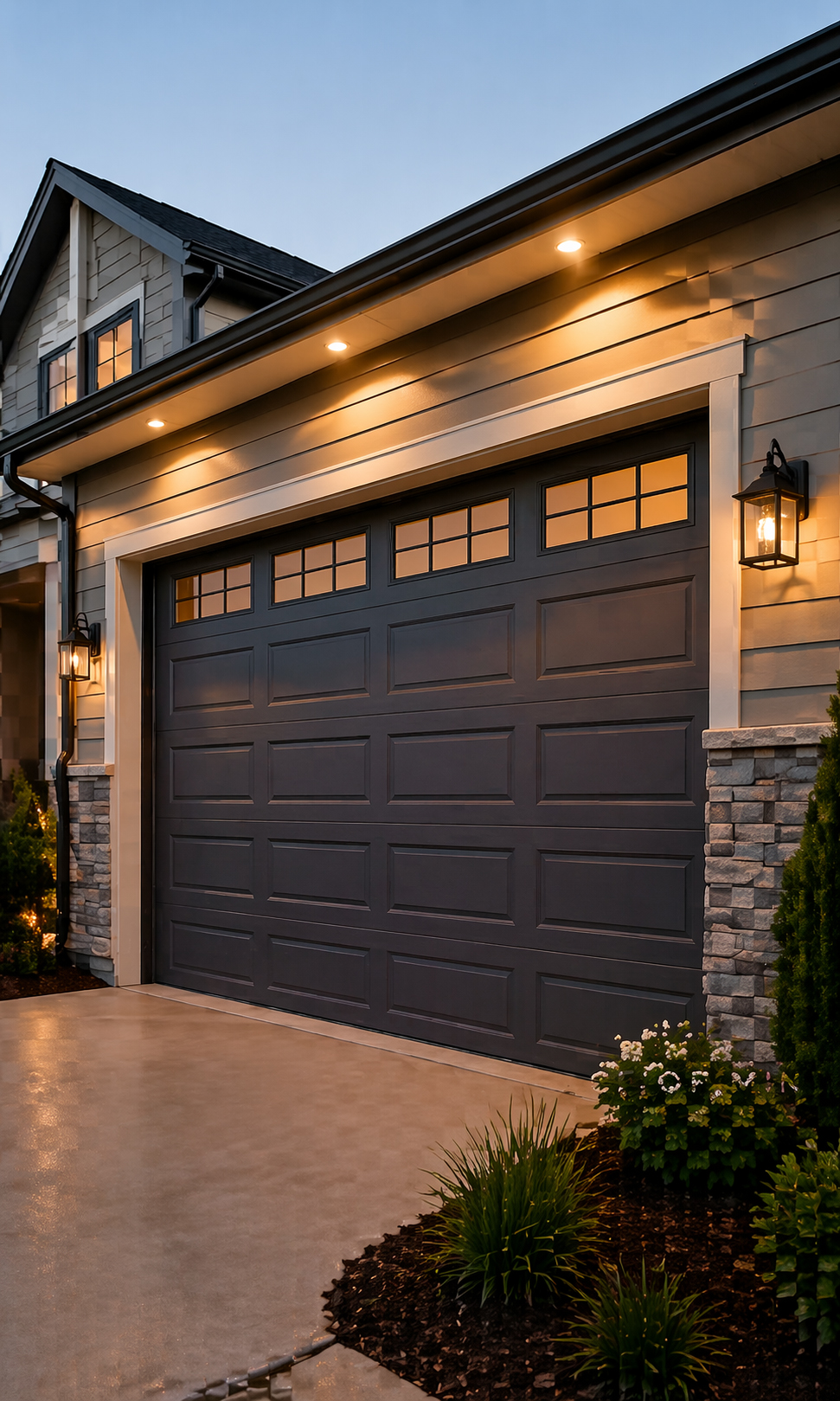 Garage door panel