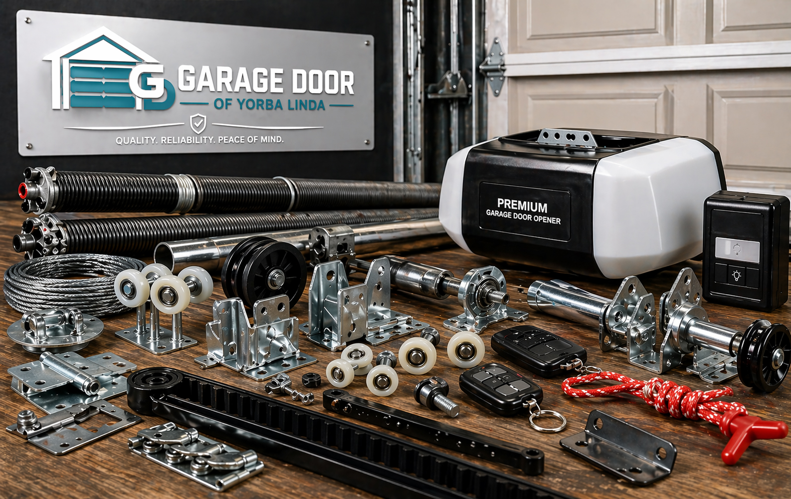 Garage door parts